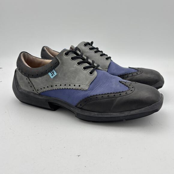 John Fluevog Future Angel Charles Contrast Leather Wingtip Oxfords Men's 12 M - Picture 1 of 16